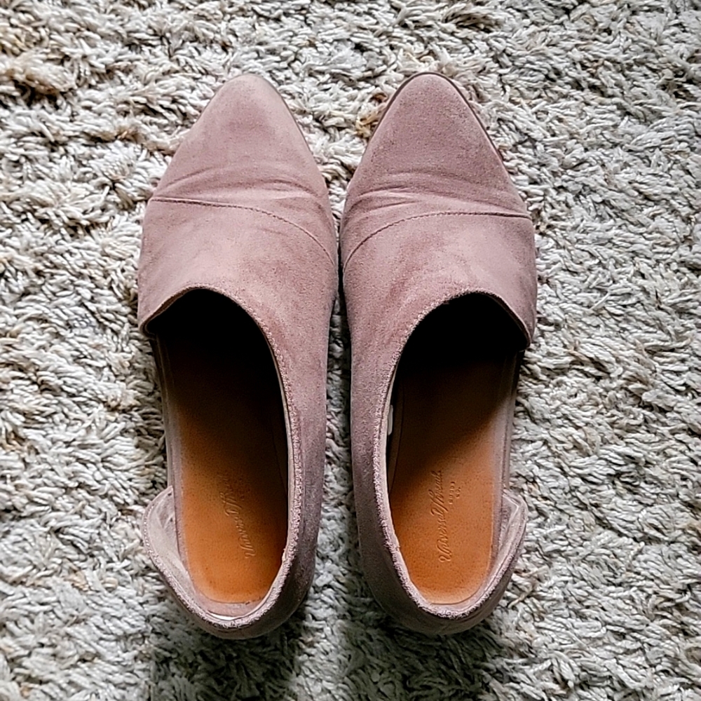 Brown Suede Flats sz 6W